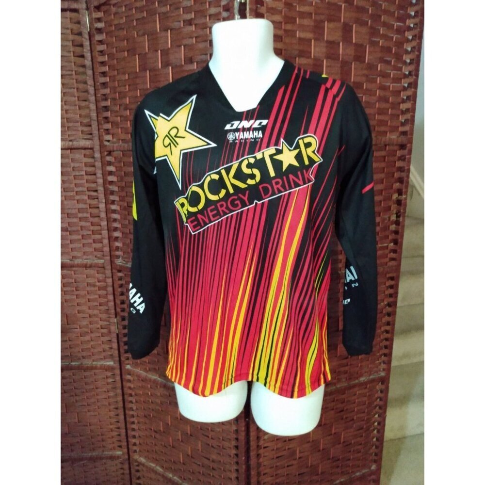 Rockstar Energy Drink Motocross Jersey Shirt Yamaha Adult Small Dirt Bike